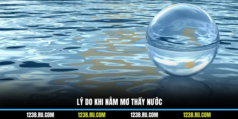 Lý do khi nằm mơ thấy nước